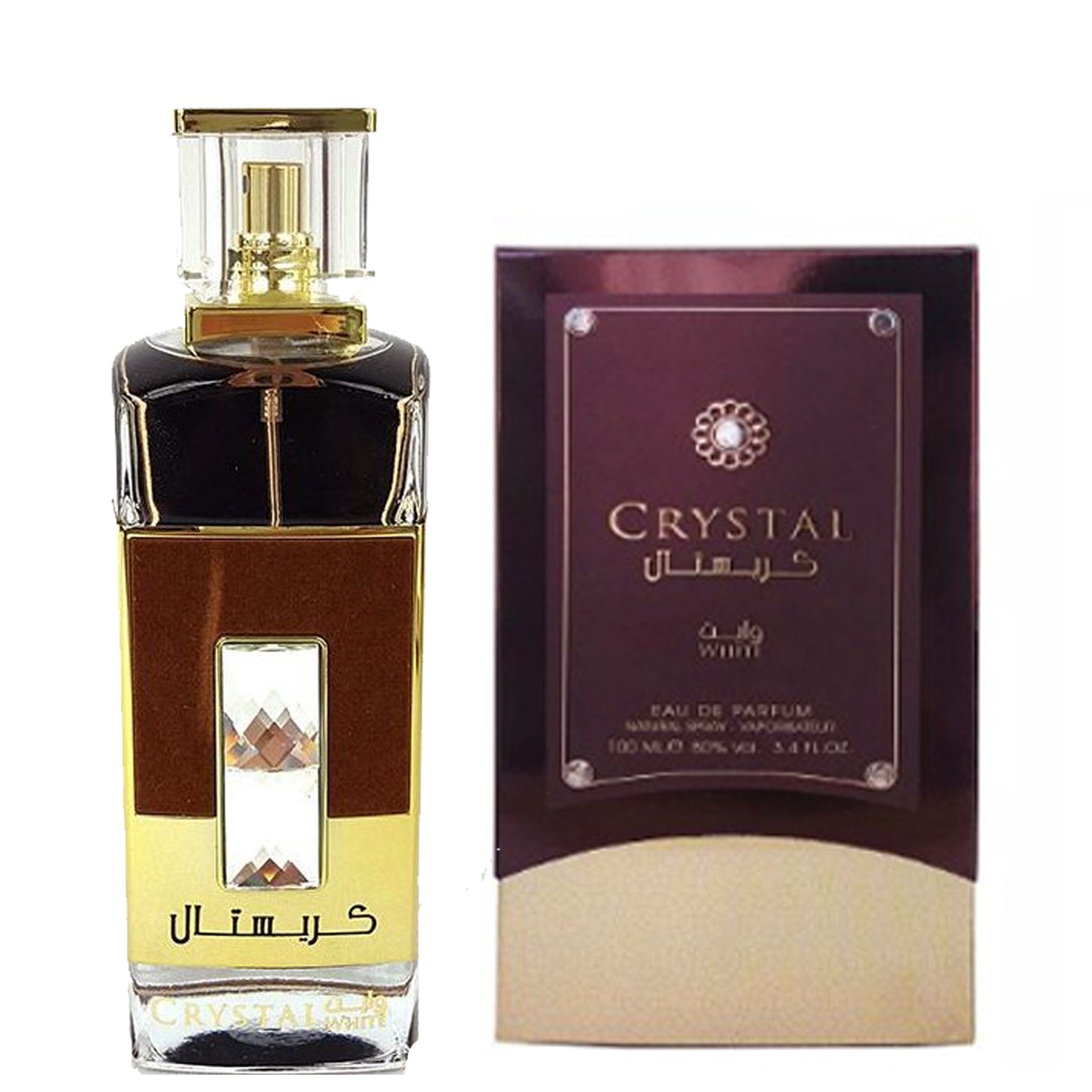 100 ml Eau de Perfume Crystal White Dřevitá vůně pro Muže a Ženy | -80% Akce na Šperky