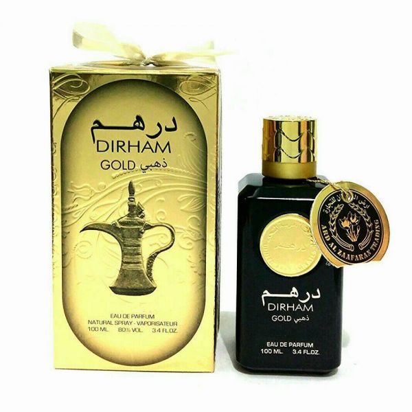 100 ml Eau de Perfume Dirham Gold Orientální Kořeněná vůně pro Muže | -80% Akce na Šperky