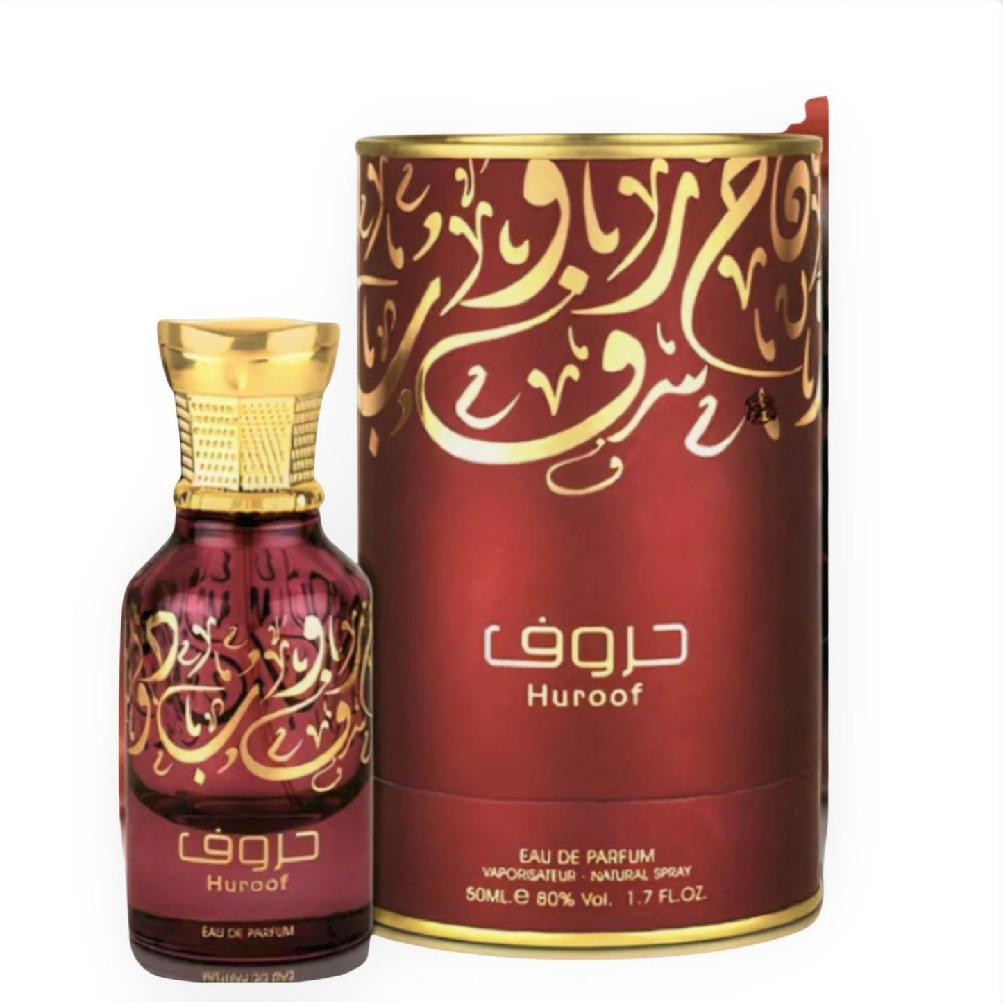 100ml Eau de Perfume Huroof Spicy Oud Fragrance For Men (Top: Saffron, Rose / Middle: White Flowers / Base: Cambodian Oud, Musk, Amber) | -80% Akce na Šperky