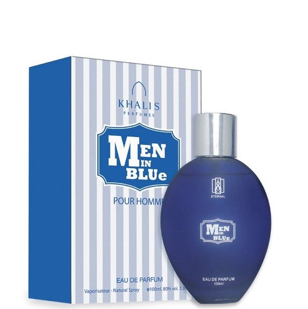 100 ml Eau de Perfume Men In Blue Jantarová Cedrová Vůně pro Muže | -80% Akce na Šperky