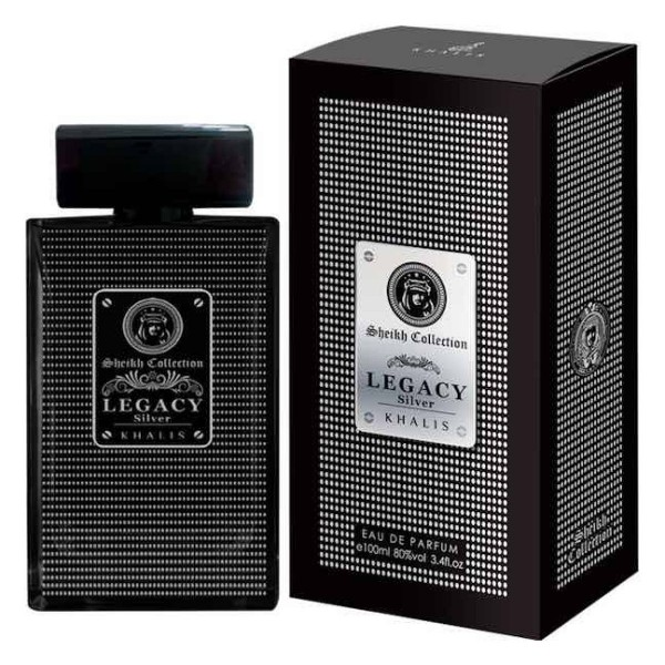 100 ml Eau de Perfume LEGACY SILVER Ovocná a Kožená Vůně pro Muže 1 