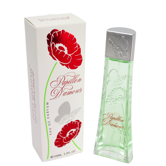 100 ml Eau de Perfume PAPILLON D’AMOUR Oriental Floral Fragrance for Women, s 10% obsahem esenciálních olejů