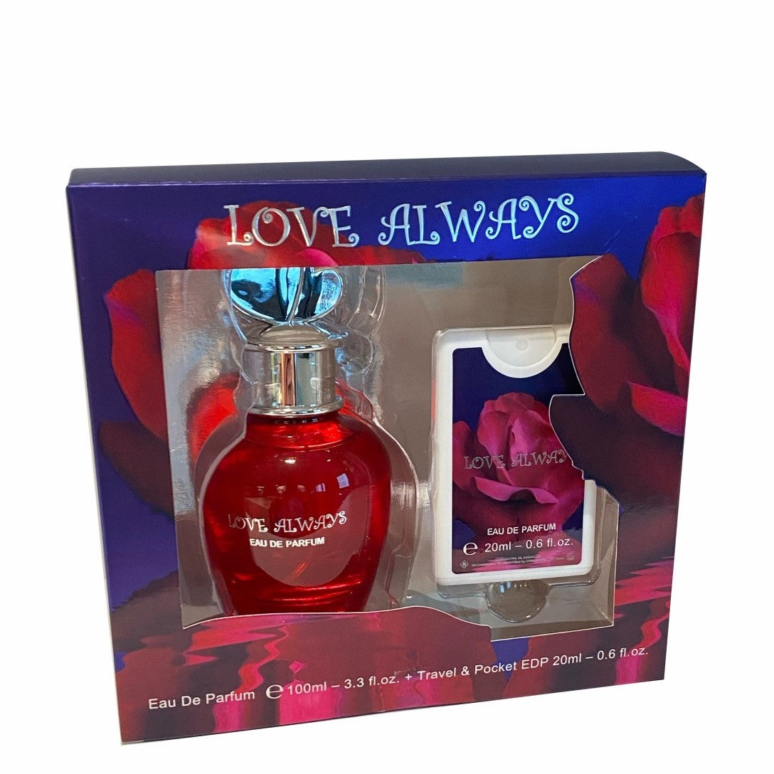 100 ml + 20 ml Eau de Perfume "LOVE ALWAYS" Květinová - Ovocná Vůně pro Ženy
