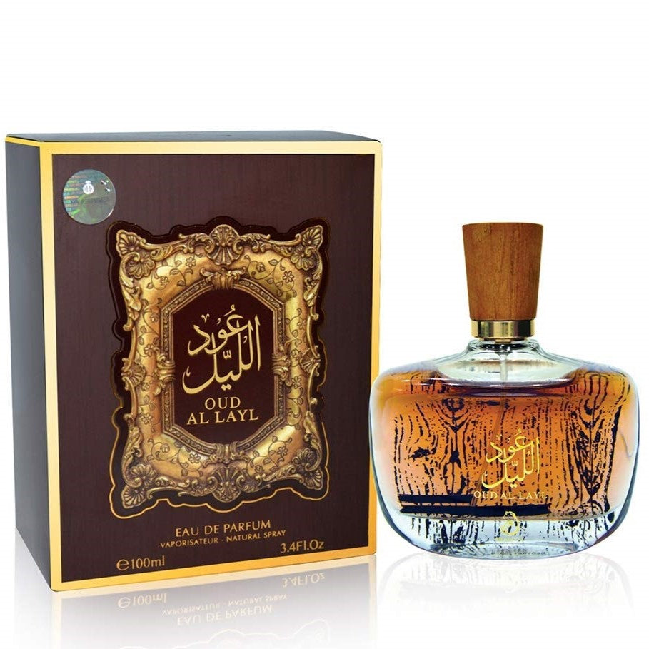 100 ml Eau de Perfume OUD AL LAYL Ovocná Oudová Vůně pro Muže a Ženy