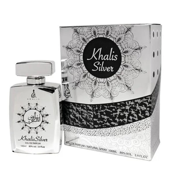 100 ml Eau de Perfume KHALIS SILVER Orientální Květinová Vůně pro Muže