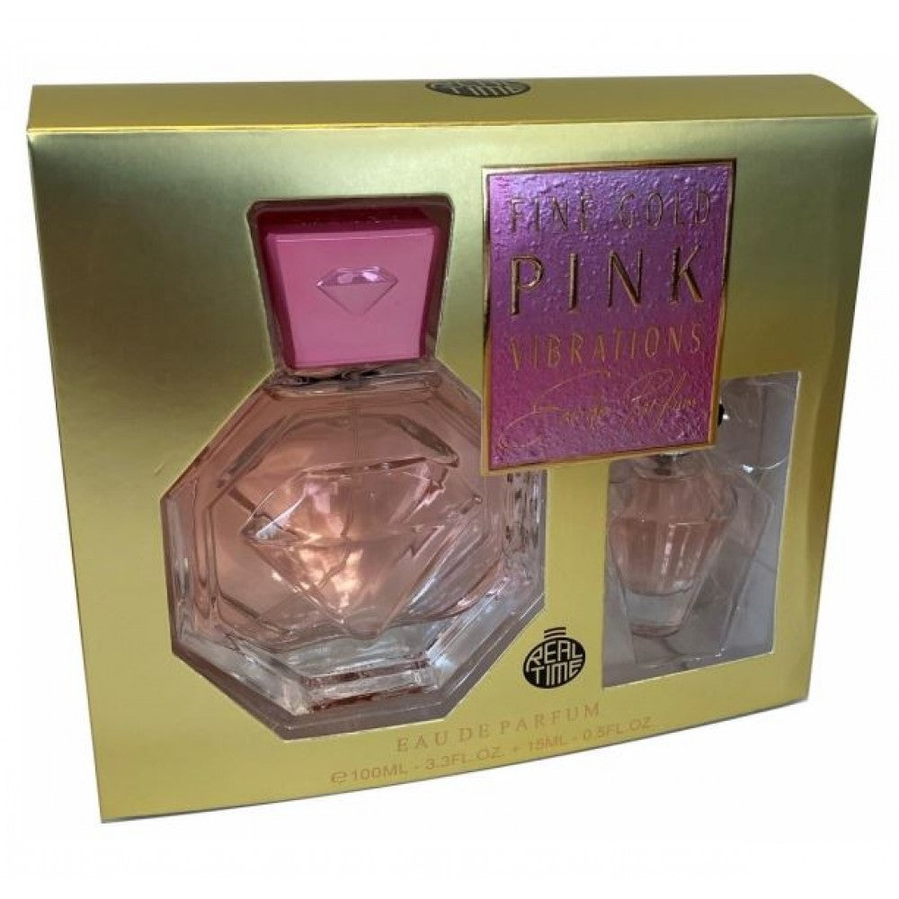 100 ml + 15 ml EDP FINE GOLD PINK VIBRATION Středomořská vůně pro ženy