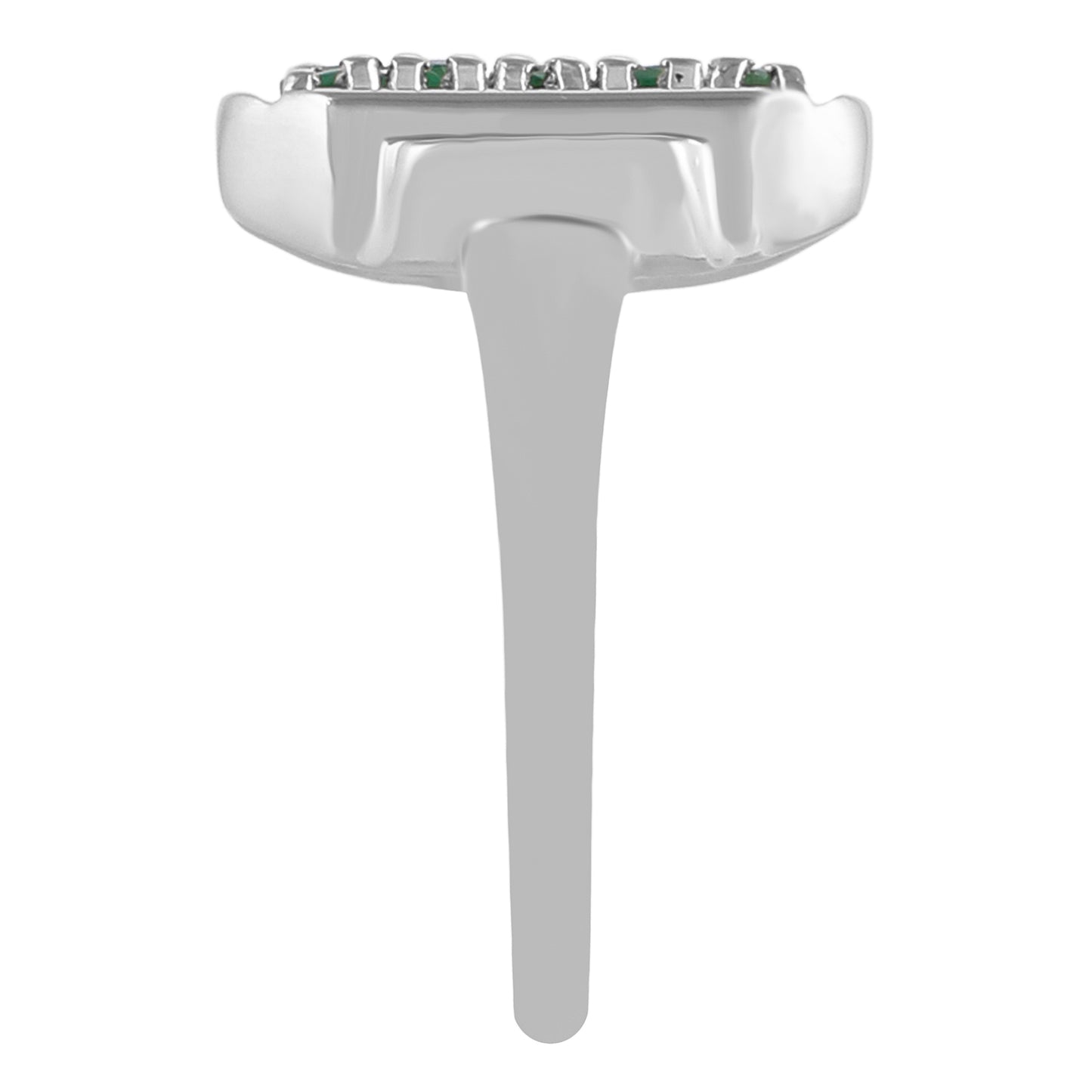 Stříbrný Prsten s Brazilským Smaragdem | -80% Akce na Šperky