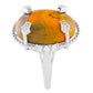 Stříbrný Prsten s Bumble Bee Jaspisem a Přírodním Zirkonem | -80% Akce na Šperky