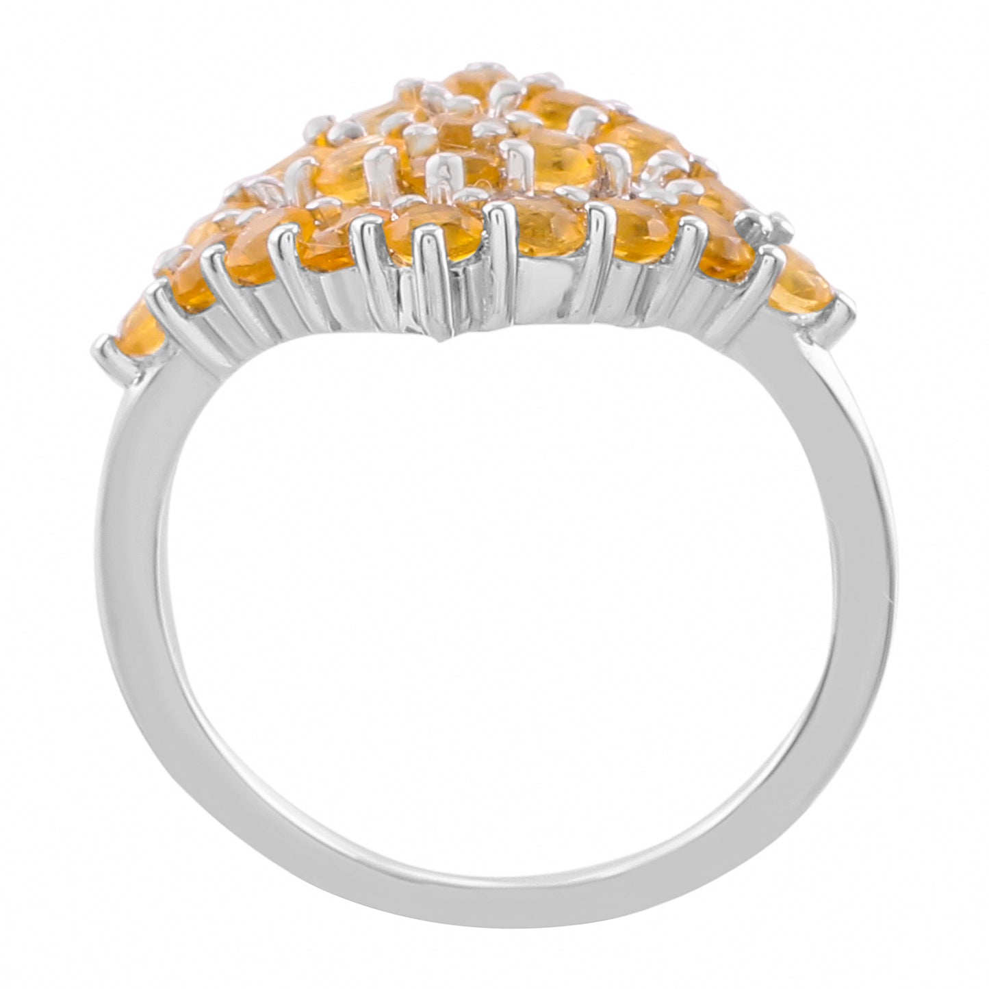 Stříbrný Prsten s Citrínem | -80% Akce na Šperky