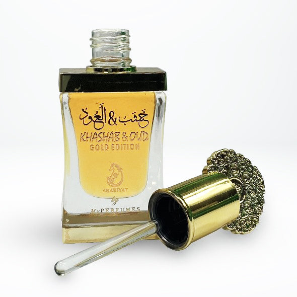 12 ml Parfémový Olej Khashab & Oud Gold Edition Orientální Ovocně-květinová Vůně pro Muže a Ženy | -80% Akce na Šperky