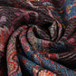 Šála-šátek ze 100% Pravého Pashmina Kašmíru, 70 cm x 180 cm, Černá s barevným vzorem | -80% Akce na Šperky