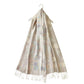 Šála-šátek ze 100% Pravého Pashmina Kašmíru, 70 cm x 170 cm, Lesklá bílá s motýlím vzorem | -80% Akce na Šperky