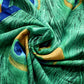 Hedvábná Šála-šátek, 90 cm x 180 cm, Paví pero, Zelená | -80% Akce na Šperky