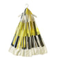 Žluto-Černá Šála-šátek s abstraktním obdélníkovým vzorem, 80 cm x 180 cm | -80% Akce na Šperky