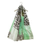 Mátově zelená Šála-šátek s leopardím vzorem, 80 cm x 180 cm | -80% Akce na Šperky