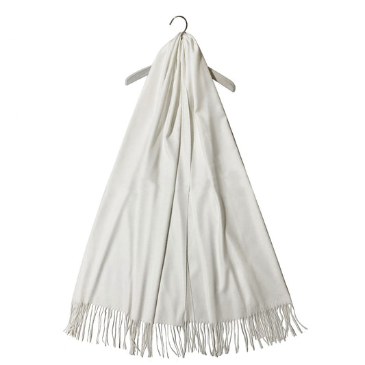 Šála-šátek ze 100% Pravého Pashmina Kašmíru, 70 cm x 170 cm, Bílá | -80% Akce na Šperky