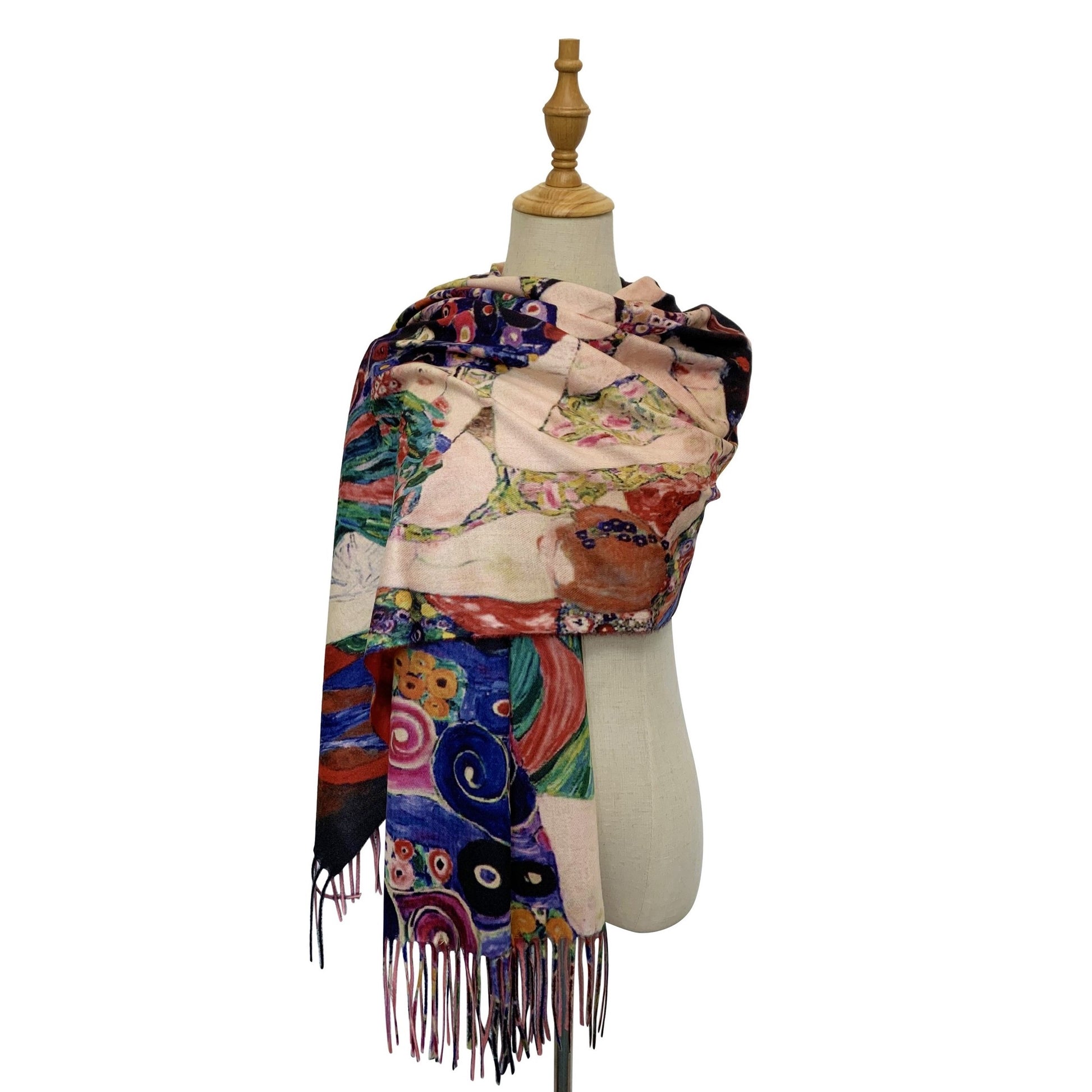 Vlněná šála-šátek, 70 cm x 180 cm, Klimt - Three Ages Of Women | -80% Akce na Šperky