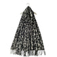 Vlněná šála-šátek, 65 cm x 180 cm, Leopardí vzor, Šedá | -80% Akce na Šperky
