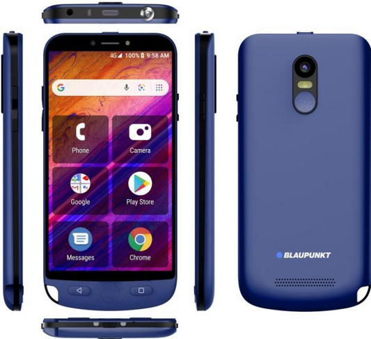 Blaupunkt Guardian Ergonomický Chytrý Telefon Nezávislý na SIM kartě s Funkcí Tísňového Volání