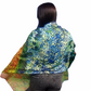 Bavlněná Šála-šátek, 70 cm x 180 cm, Monet - Makové pole | -80% Akce na Šperky