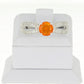Stříbrný Prsten s Etiopským Oranžovým Opálem a Bílým Topazem | -80% Akce na Šperky