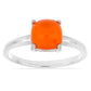 Stříbrný Prsten s Oranžovým Opálem z Lega Dembi