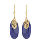Pozlacené Stříbrné Náušnice s Lapisem Lazuli z Badakšanu