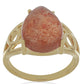 Pozlacený Stříbrný Prsten s Oregonským Slunečním Kamenem