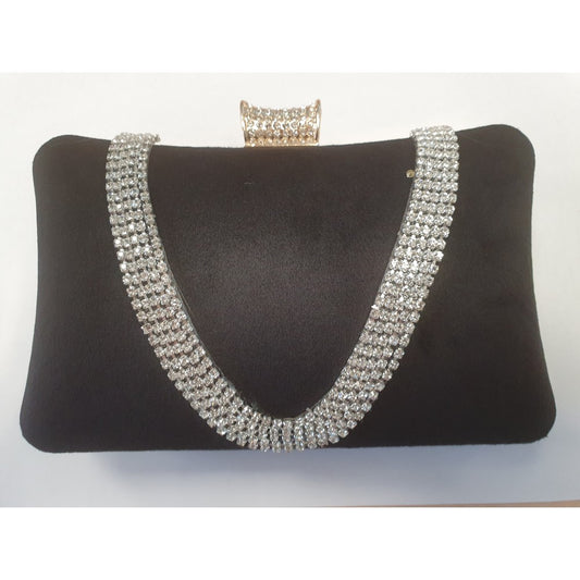 Purse Bag - Black Glitter | -80% Akce na Šperky