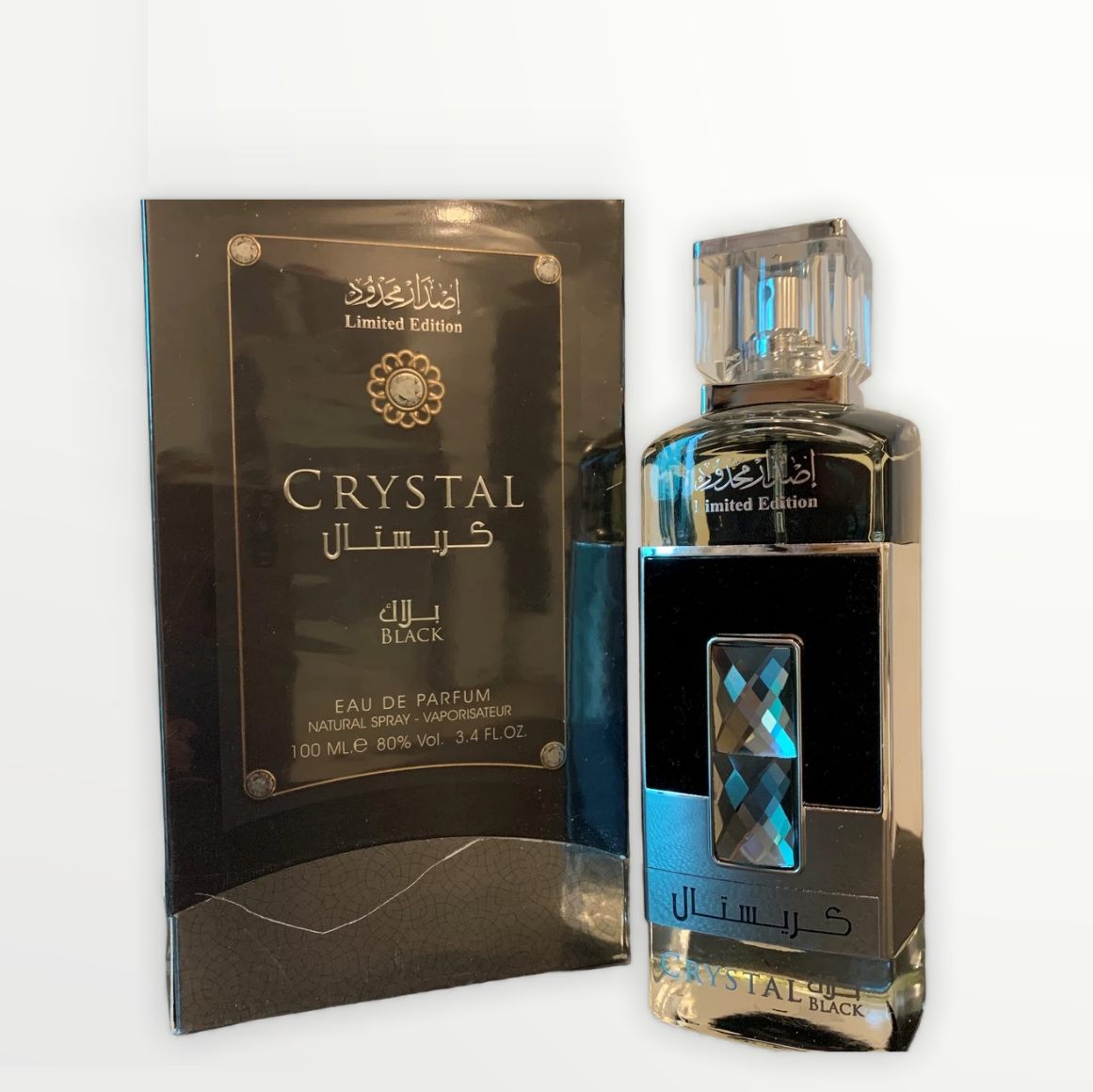 100 ml Eau de Perfume Crystal Black Santalová a Oudová vůně pro Muže | -80% Akce na Šperky