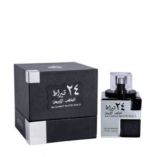 100 ml parfém Lattafa s 24 karátovým bílým zlatem pro muže | -80% Akce na Šperky
