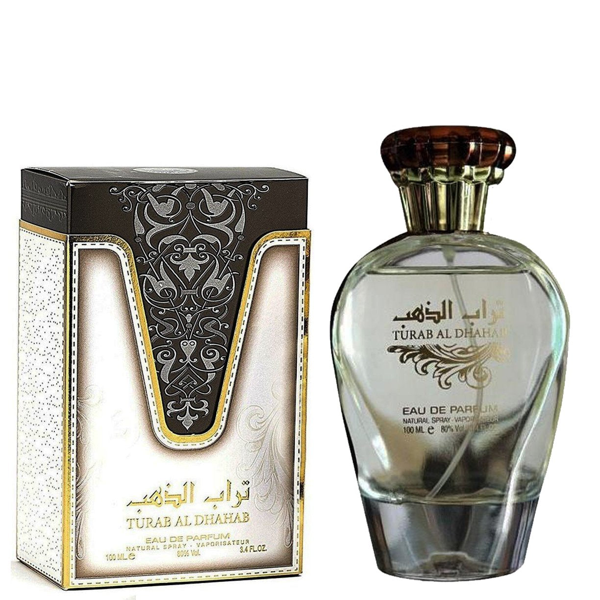 100 ml Eau de Parfume Turab Al Dhahab Sada Orientální Sladká Pižmová Vůně pro Muže a Ženy | -80% Akce na Šperky