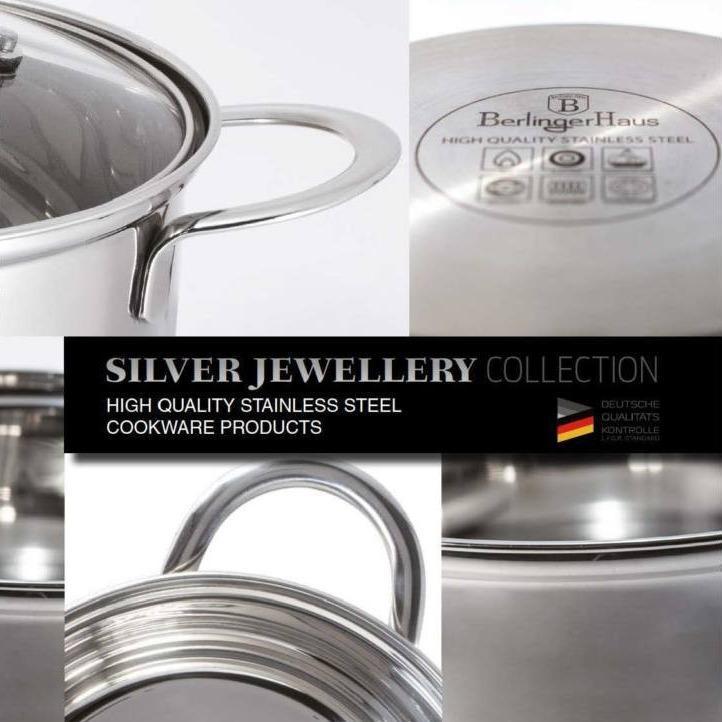 Berlinger Haus 8-dílná Nerezová Sada Nádob, Silver Jewellery Collection | -80% Akce na Šperky