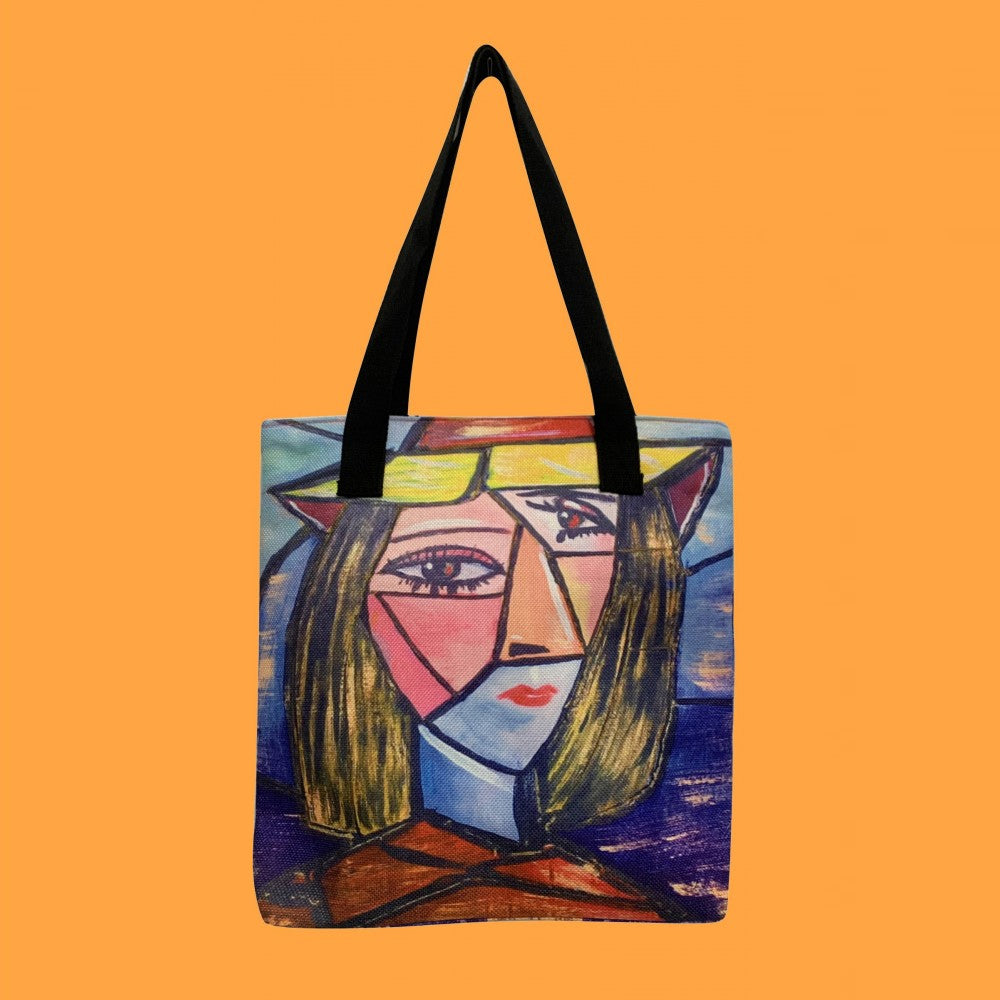 Nákupní taška, Picasso - Kubistický portrét, 38 cm x 10 cm x 36cm | -80% Akce na Šperky